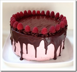 Chocolate Raspberry Truffle Cake 1