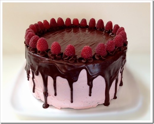 Chocolate Raspberry Truffle Cake 3