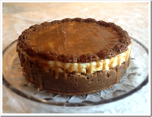 Layered Pumpkin Cheesecake with Butterscotch Sauce 1