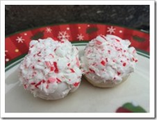 Candy Cane Snowball Cookies