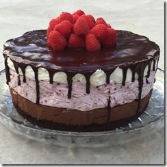 Chocolate Raspberry Mousse Cake