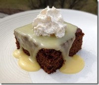 Gingerbread with Lemon Sauce and Cinnamon Whipped Cream 2