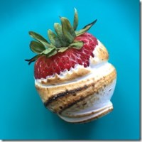 Strawberries and Toasted Marshmallow Fluff