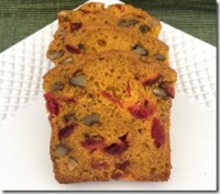 Pumpkin Cranberry Bread 2