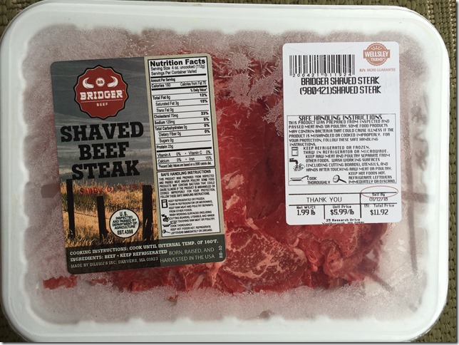 Shaved Beef Steak