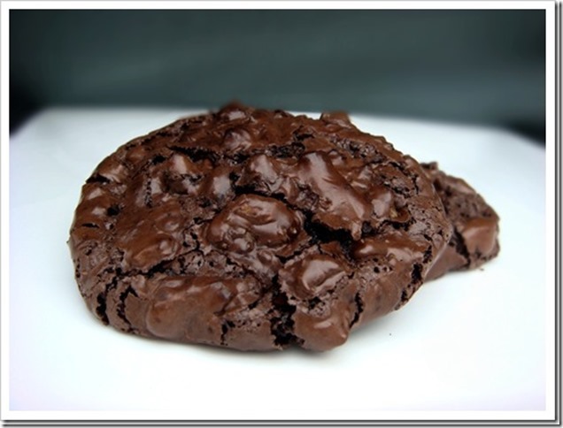 Chocolate Walnut Puddle Cookies