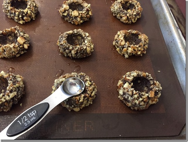 Chocolate Caramel Thumbprints 2