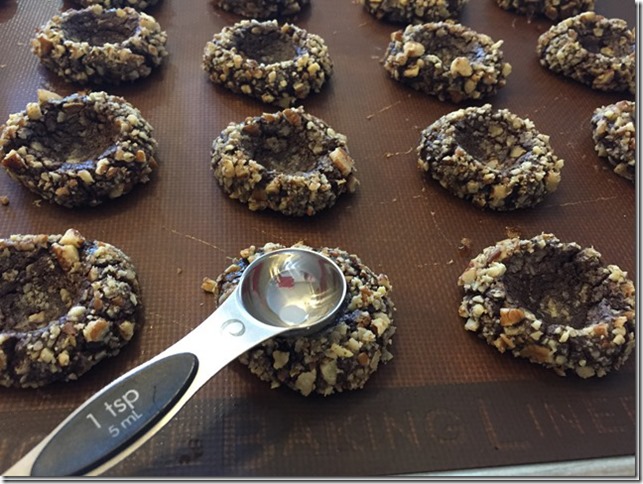 Chocolate Caramel Thumbprints 3