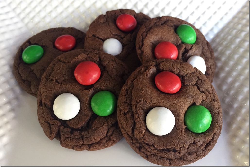Mint Chocolate M&M's Cookies 1