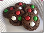 Mint Chocolate M&M's Cookies 2