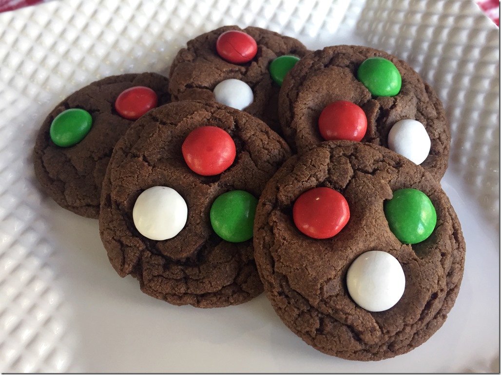 Mint Chocolate M&M's Cookies 2