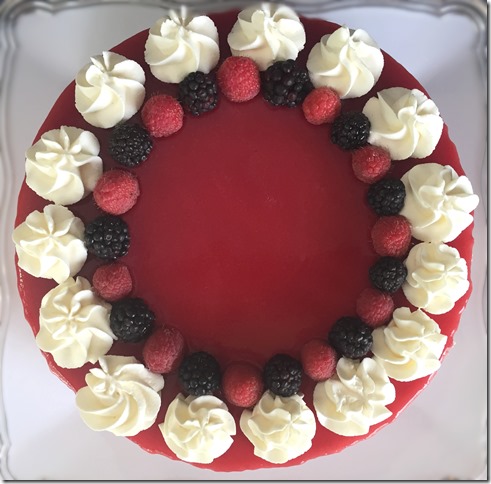 Sugar Free Raspberry No Bake Cheesecake 2