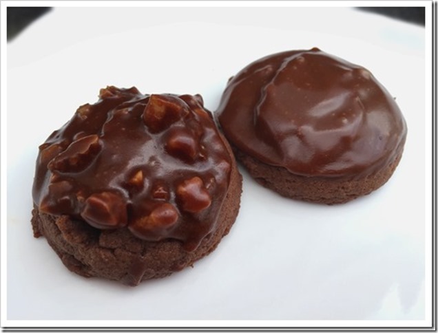 4 Chocolate Mint Frosted Cookies (Texas Sheet Cake Cookies Recipe)