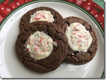Chocolate Peppermint Bark Swirled Cookies 1