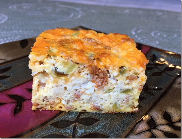 Sausage & Green Chile Breakfast Casserole