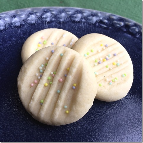 Easter Whipped Shortbread Cookies