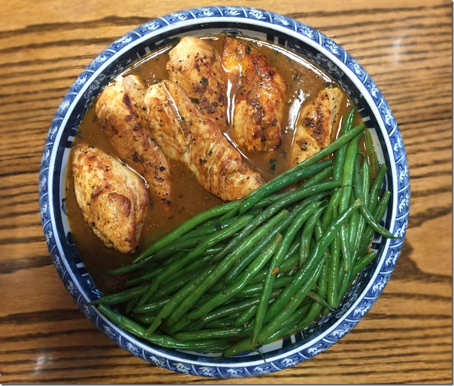 Spicy Lemon Chicken with Green Beans