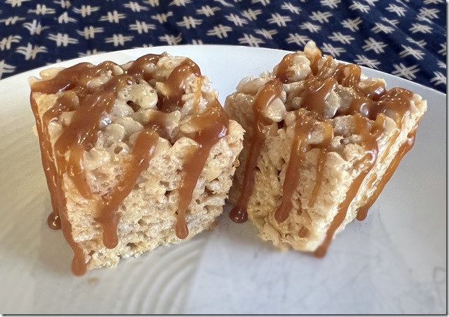 Salted Caramel Rice Krispies Treats